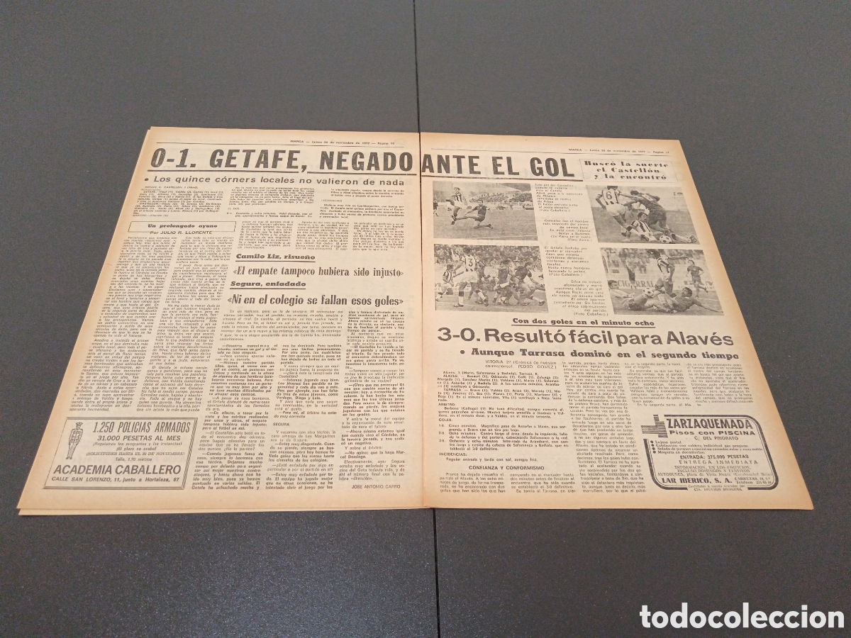 Coleccionismo deportivo: MARCA 28/11/1977 - Foto 4