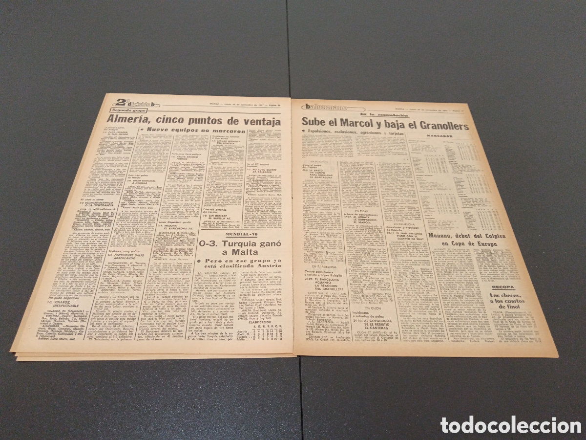 Coleccionismo deportivo: MARCA 28/11/1977 - Foto 6