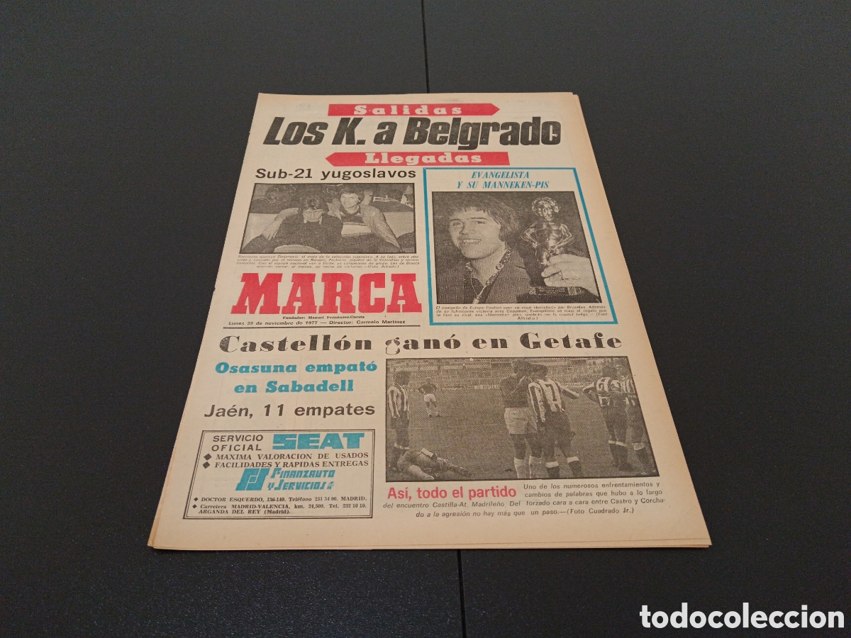 Coleccionismo deportivo: MARCA 28/11/1977 - Foto 1