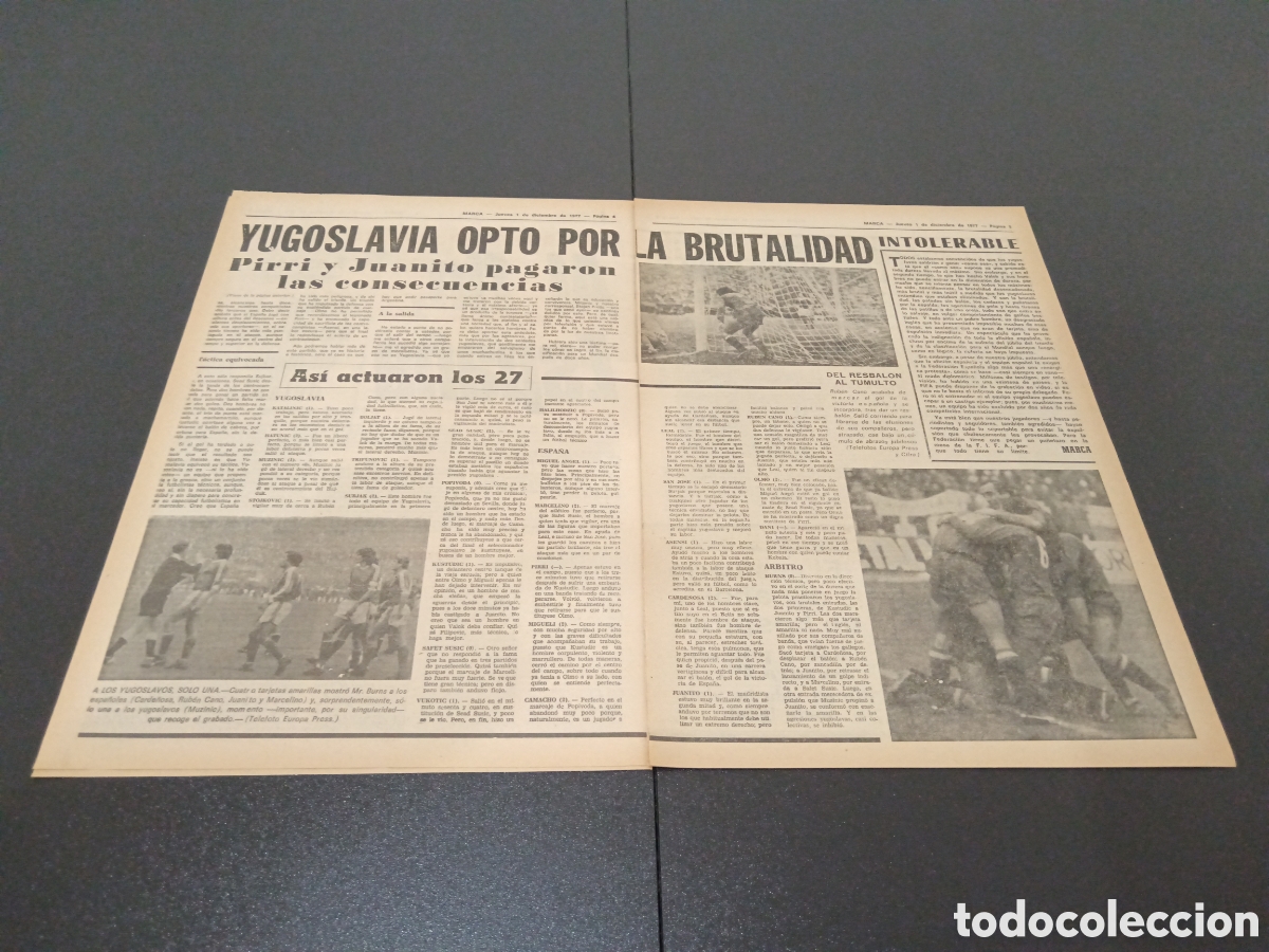 Coleccionismo deportivo: MARCA 01/12/1977 - Foto 3