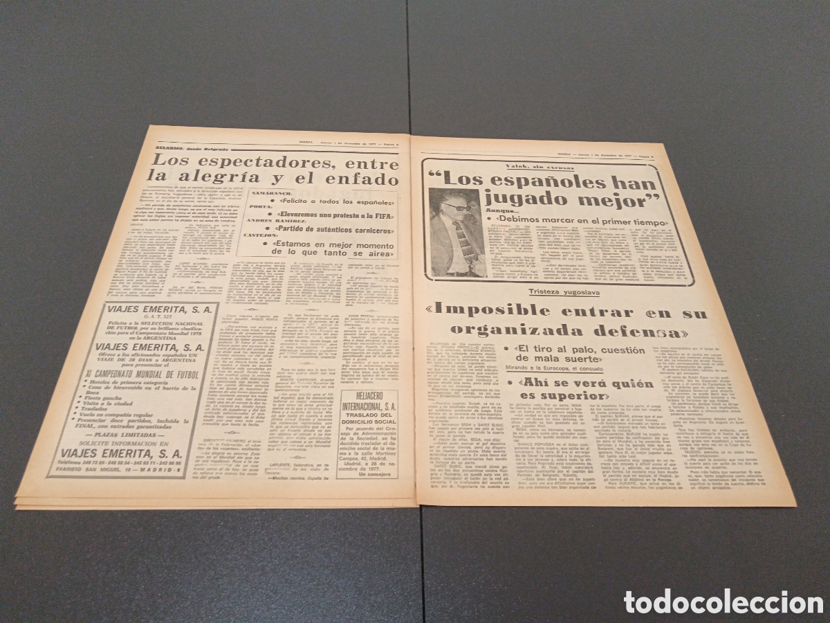 Coleccionismo deportivo: MARCA 01/12/1977 - Foto 5