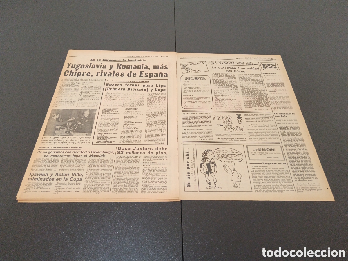 Coleccionismo deportivo: MARCA 01/12/1977 - Foto 9