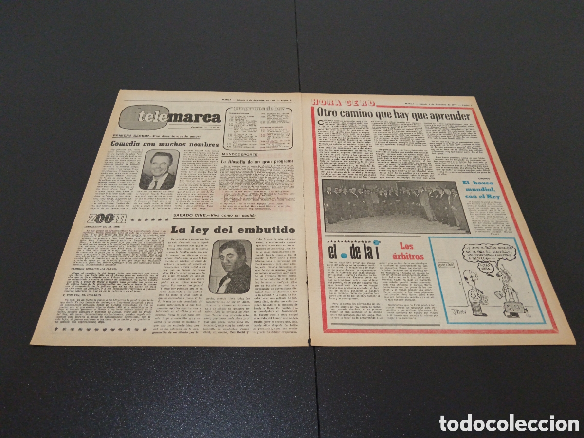Coleccionismo deportivo: MARCA 03/12/1977 - Foto 2