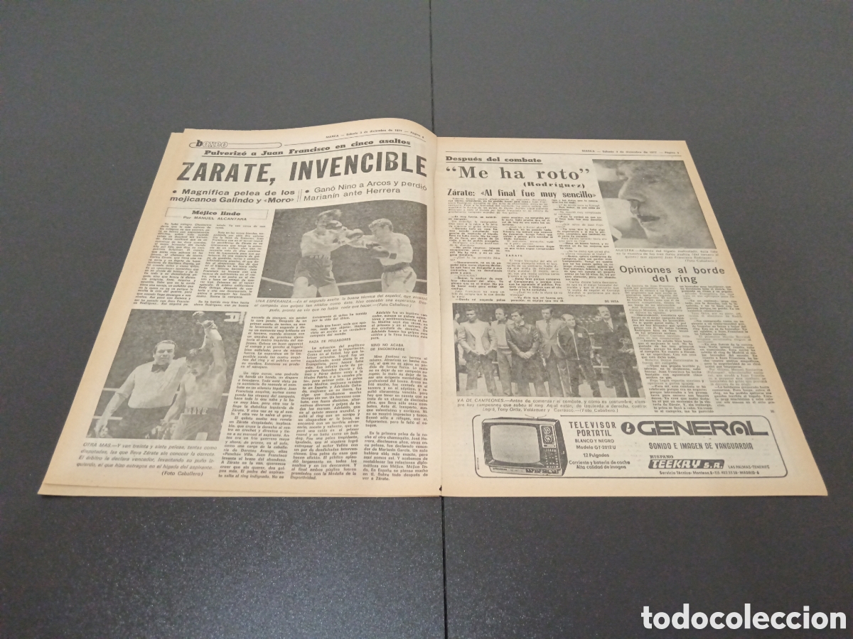 Coleccionismo deportivo: MARCA 03/12/1977 - Foto 3