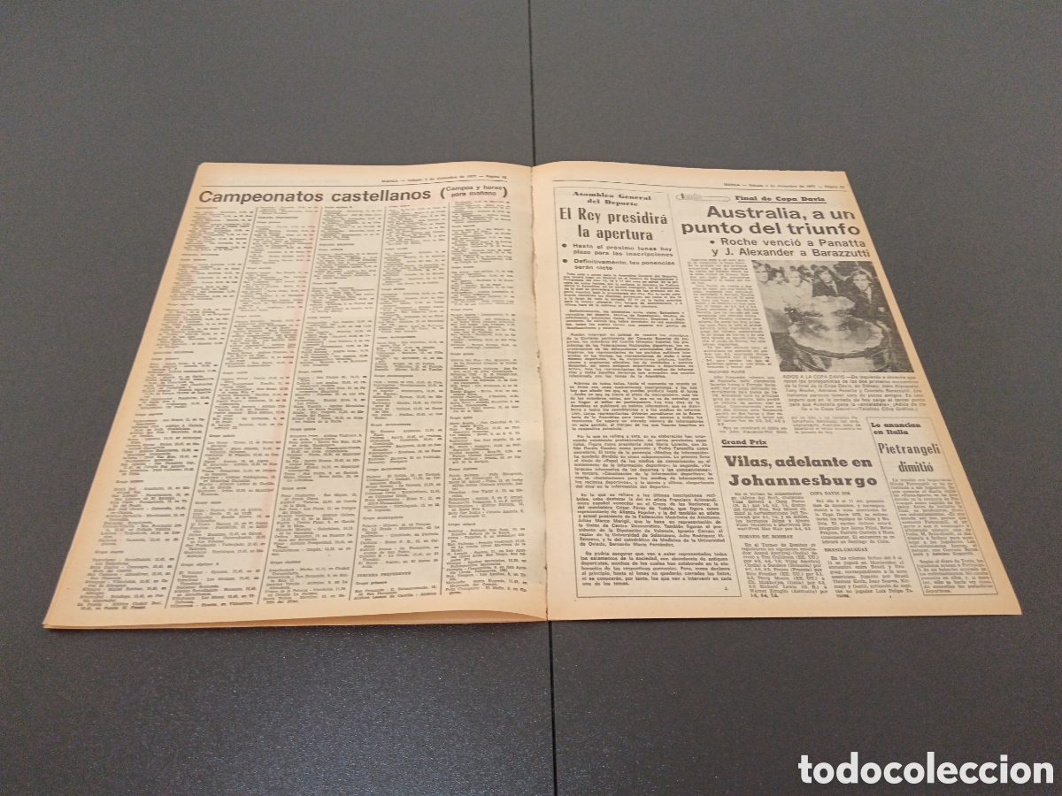 Coleccionismo deportivo: MARCA 03/12/1977 - Foto 6