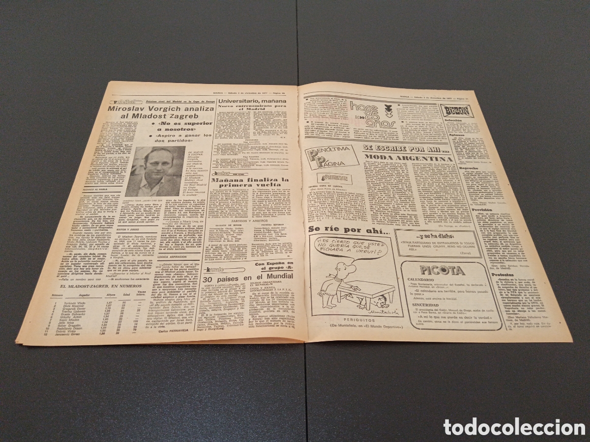 Coleccionismo deportivo: MARCA 03/12/1977 - Foto 7