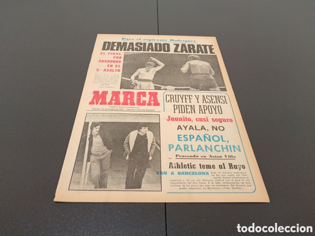 Coleccionismo deportivo: MARCA 03/12/1977 - Foto 1