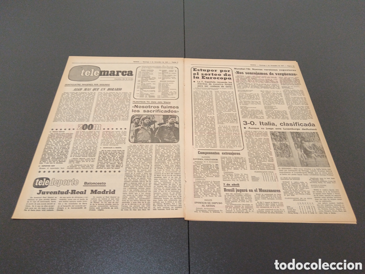 Coleccionismo deportivo: MARCA 04/12/1977 - Foto 2