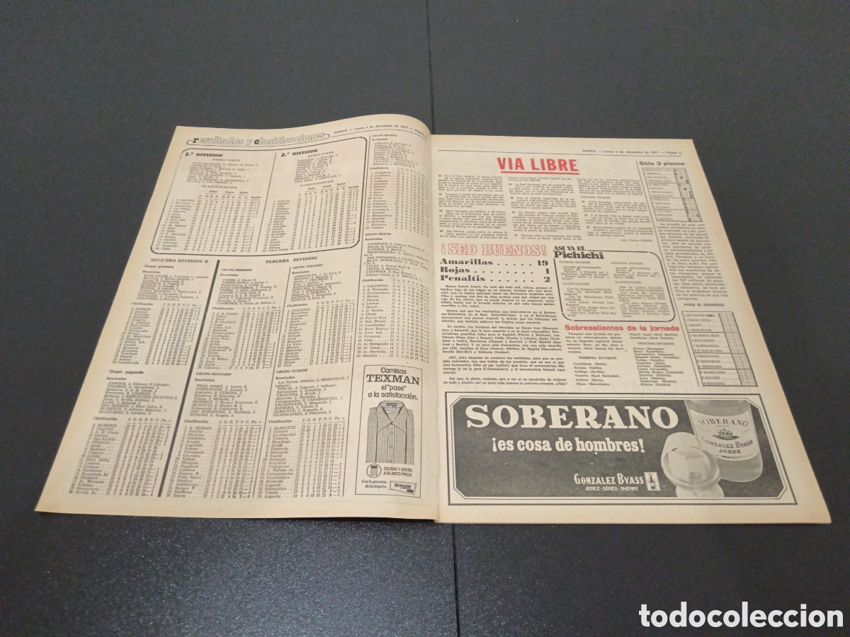 Coleccionismo deportivo: MARCA 05/12/1977 - Foto 2