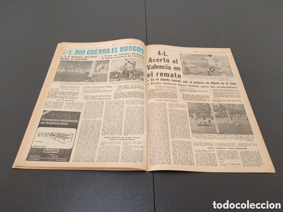 Coleccionismo deportivo: MARCA 05/12/1977 - Foto 8