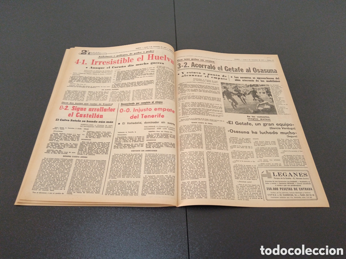 Coleccionismo deportivo: MARCA 05/12/1977 - Foto 9