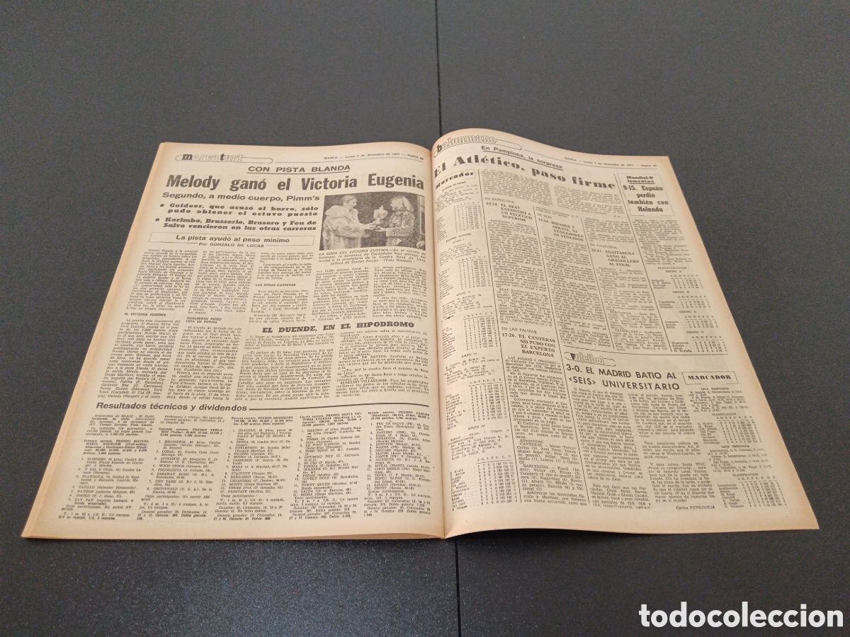 Coleccionismo deportivo: MARCA 05/12/1977 - Foto 14