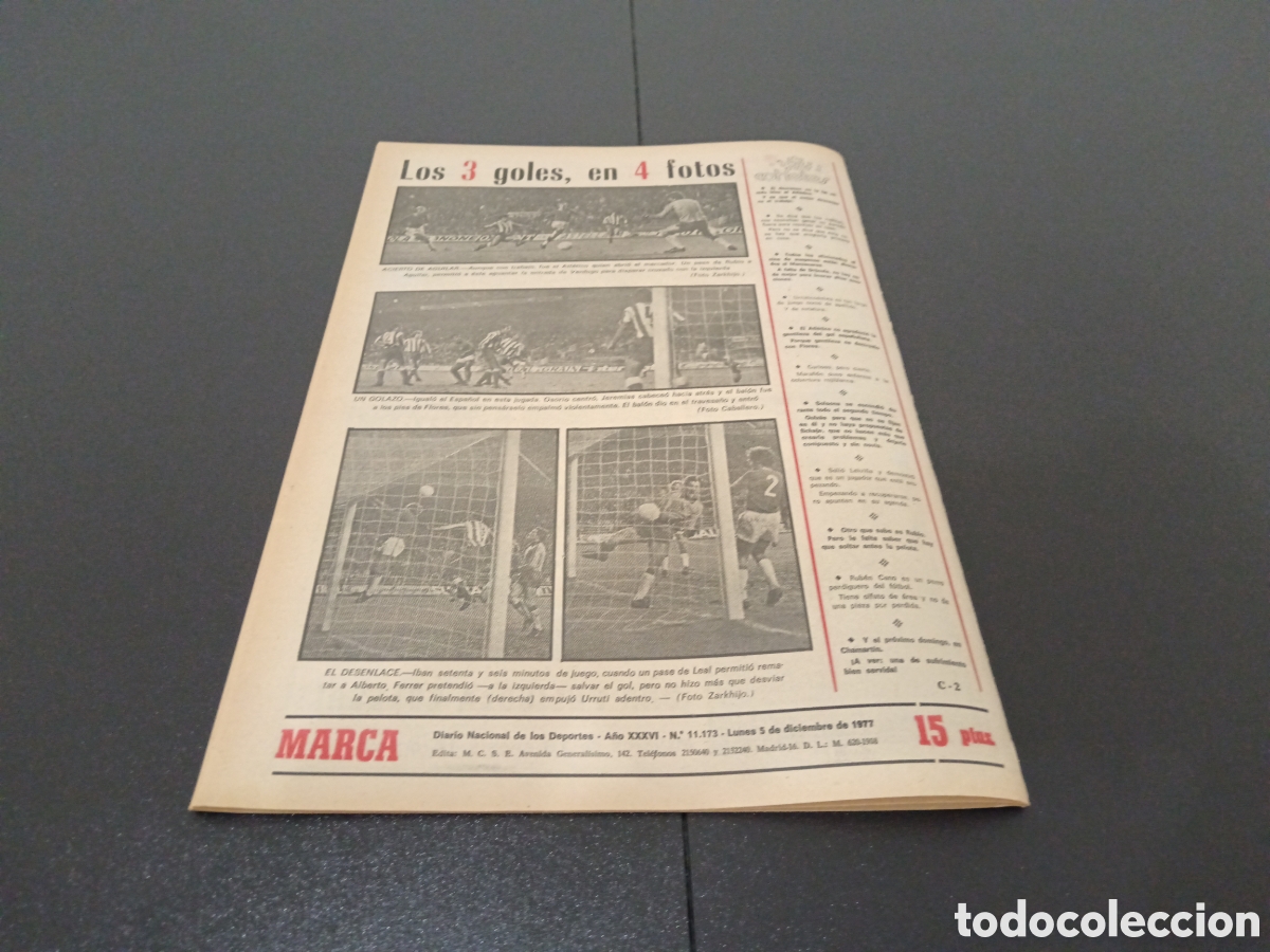 Coleccionismo deportivo: MARCA 05/12/1977 - Foto 18
