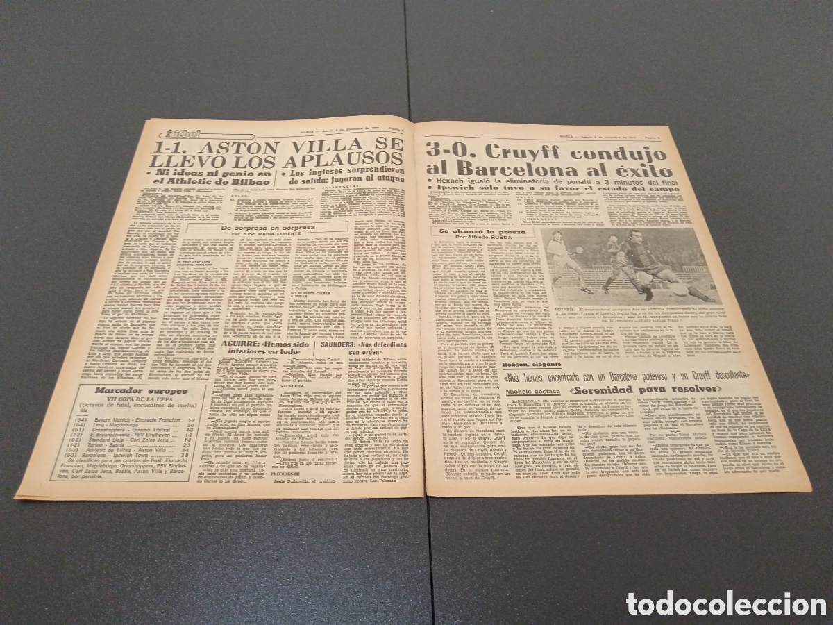 Coleccionismo deportivo: MARCA 08/12/1977 - Foto 3
