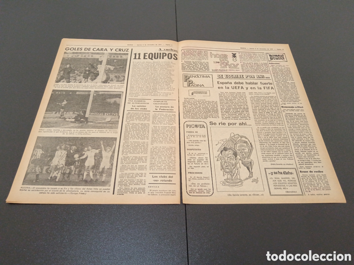 Coleccionismo deportivo: MARCA 08/12/1977 - Foto 4