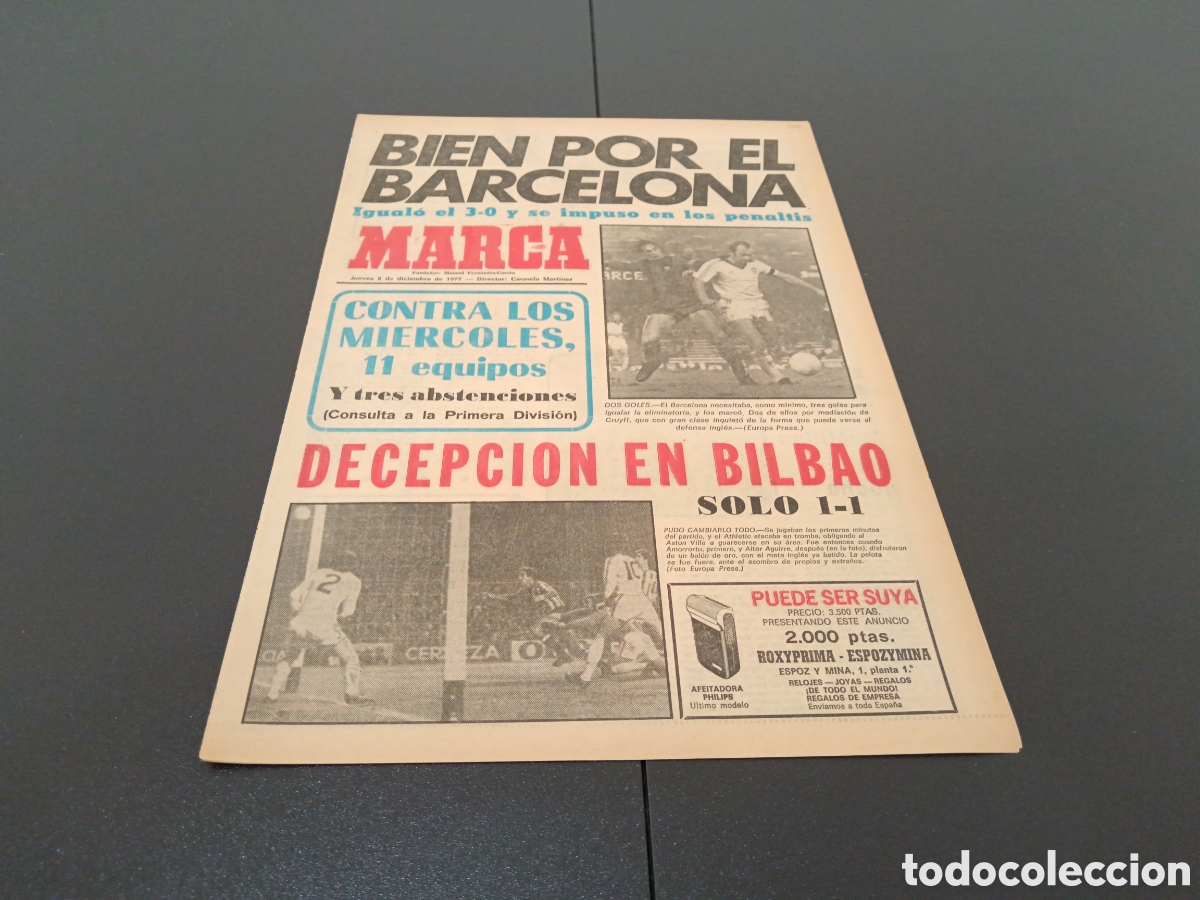 Coleccionismo deportivo: MARCA 08/12/1977 - Foto 1