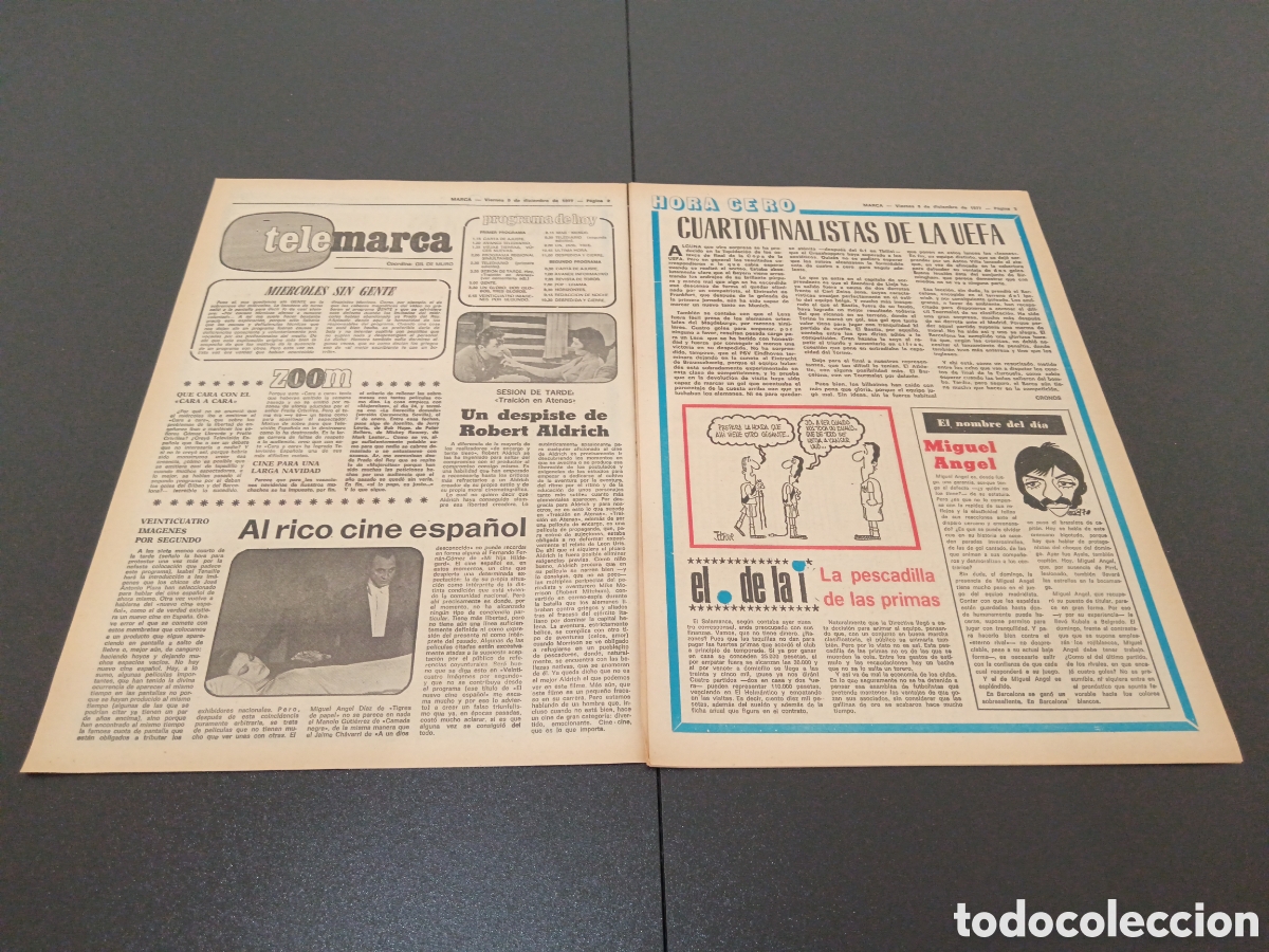 Coleccionismo deportivo: MARCA 09/12/1977 - Foto 2