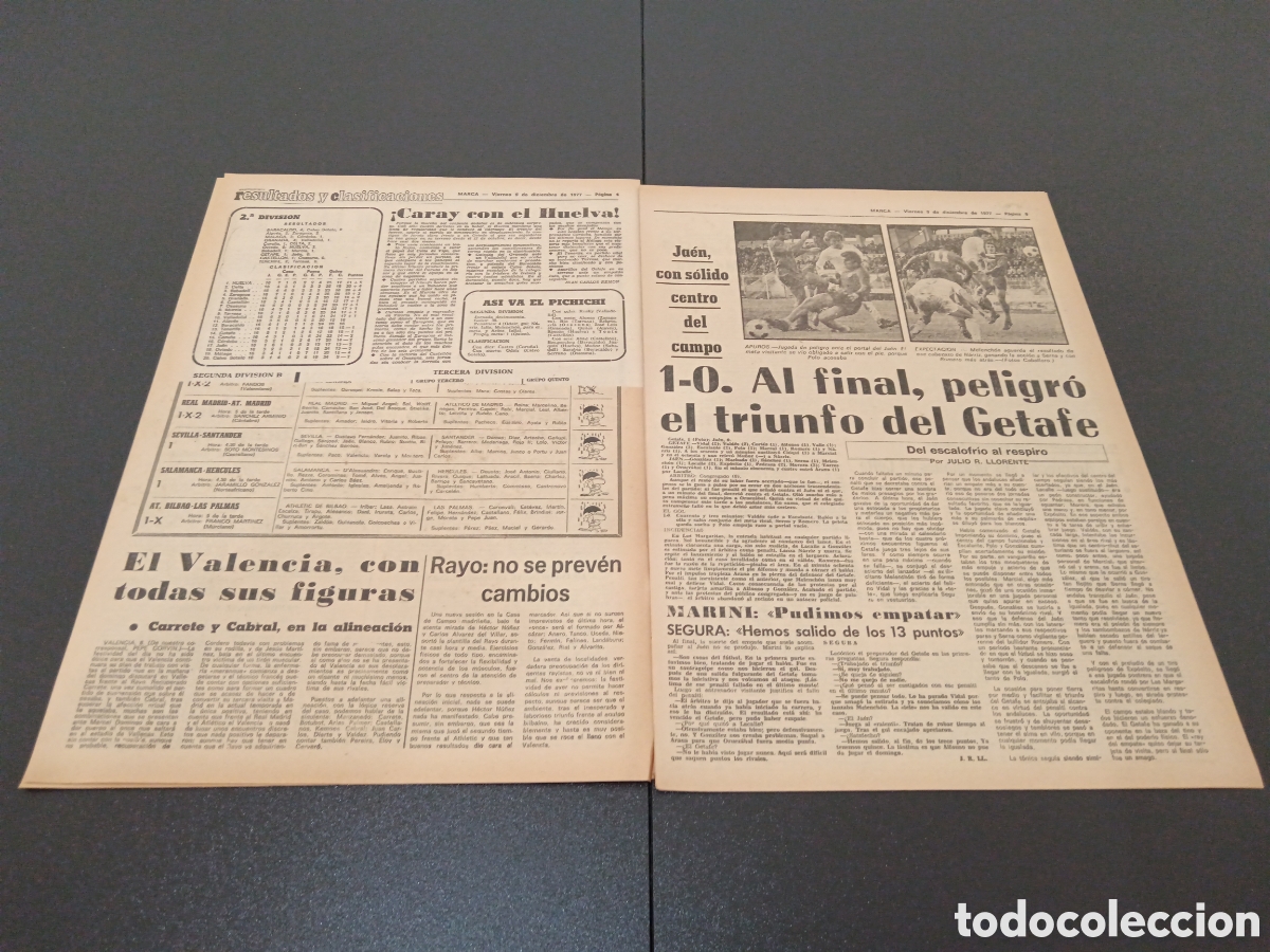 Coleccionismo deportivo: MARCA 09/12/1977 - Foto 5