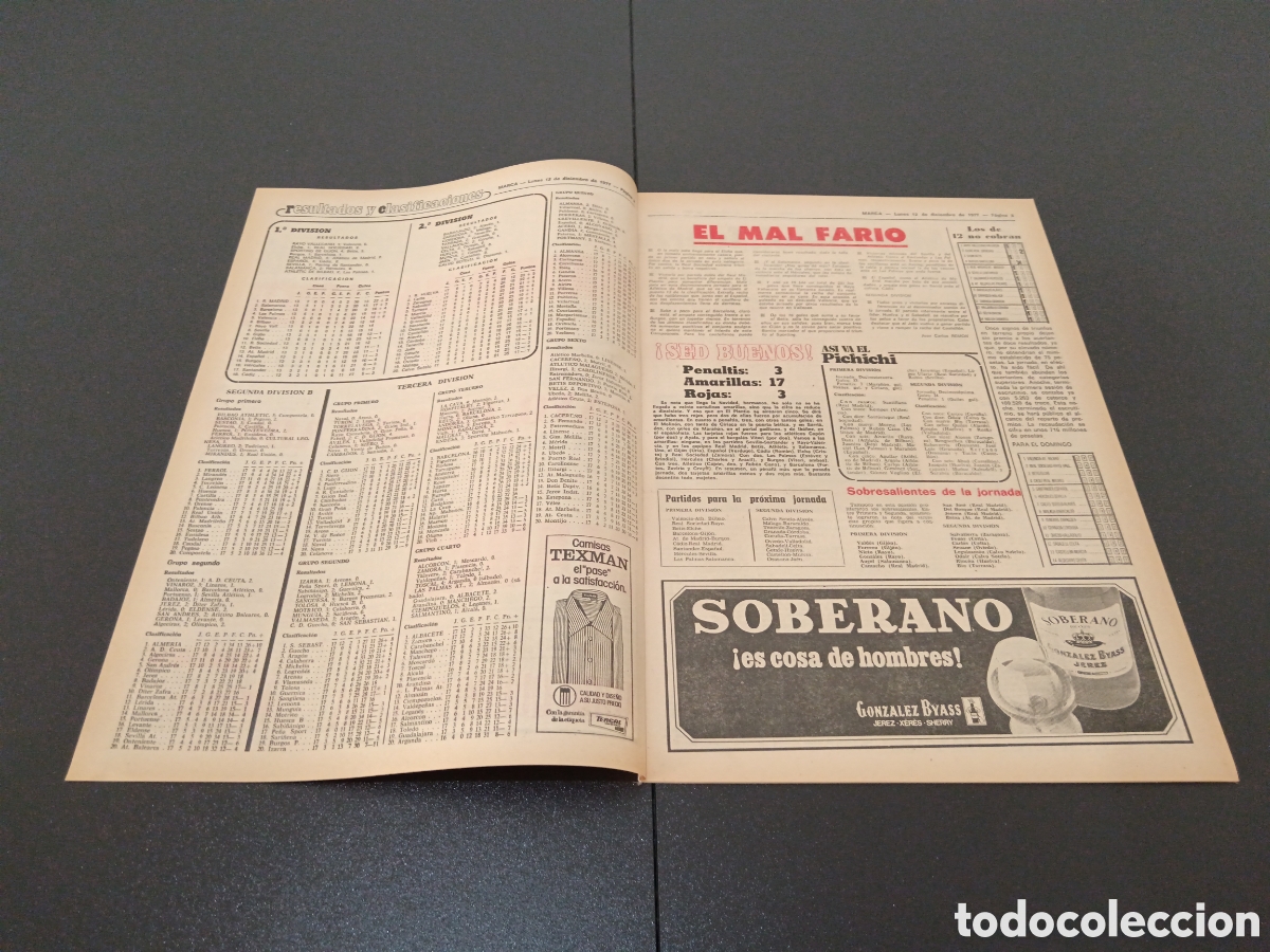 Coleccionismo deportivo: MARCA 12/12/1977 - Foto 2