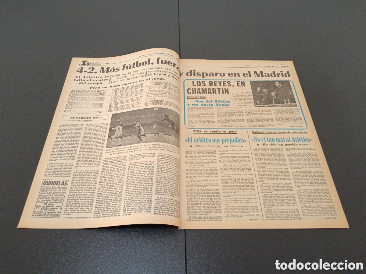 Coleccionismo deportivo: MARCA 12/12/1977 - Foto 3