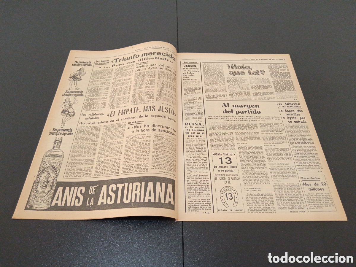 Coleccionismo deportivo: MARCA 12/12/1977 - Foto 4