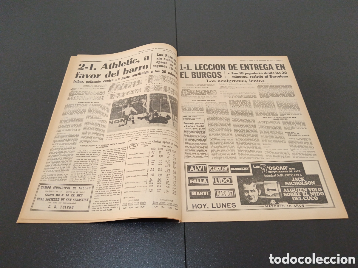 Coleccionismo deportivo: MARCA 12/12/1977 - Foto 5