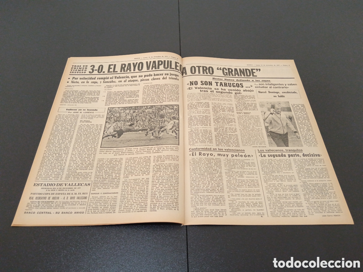 Coleccionismo deportivo: MARCA 12/12/1977 - Foto 6