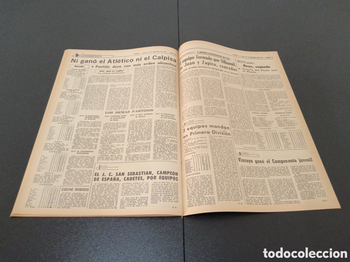 Coleccionismo deportivo: MARCA 12/12/1977 - Foto 14