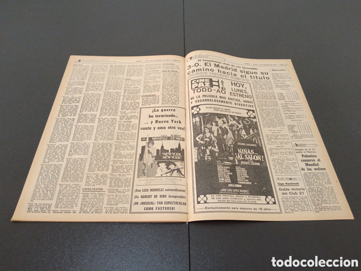 Coleccionismo deportivo: MARCA 12/12/1977 - Foto 16