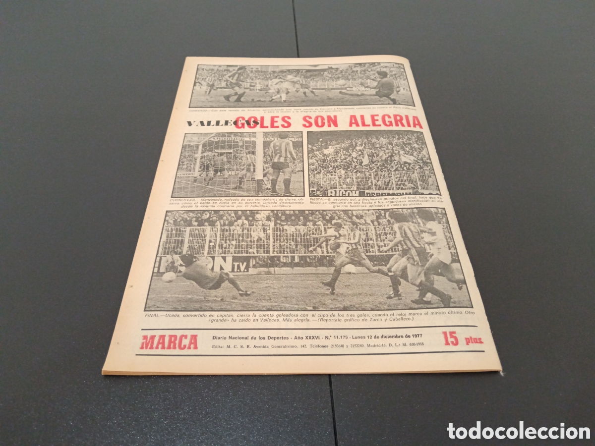 Coleccionismo deportivo: MARCA 12/12/1977 - Foto 17
