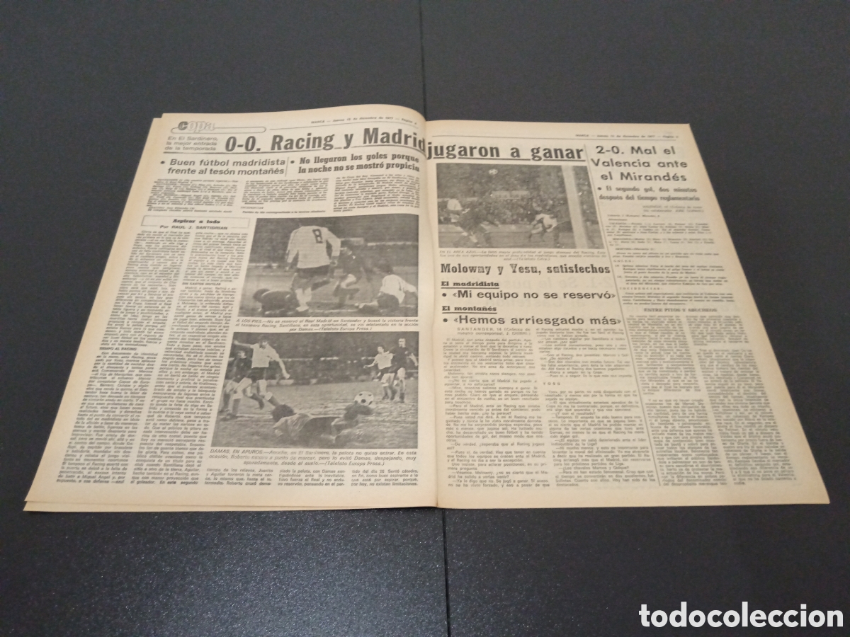 Coleccionismo deportivo: MARCA 15/12/1977 - Foto 3