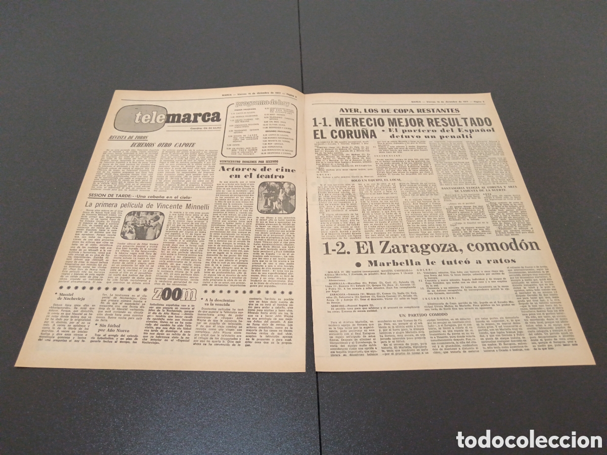 Coleccionismo deportivo: MARCA 16/12/1977 - Foto 2