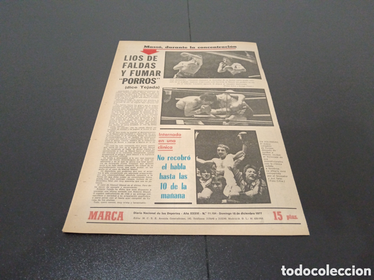 Coleccionismo deportivo: MARCA 18/12/1977 - Foto 8