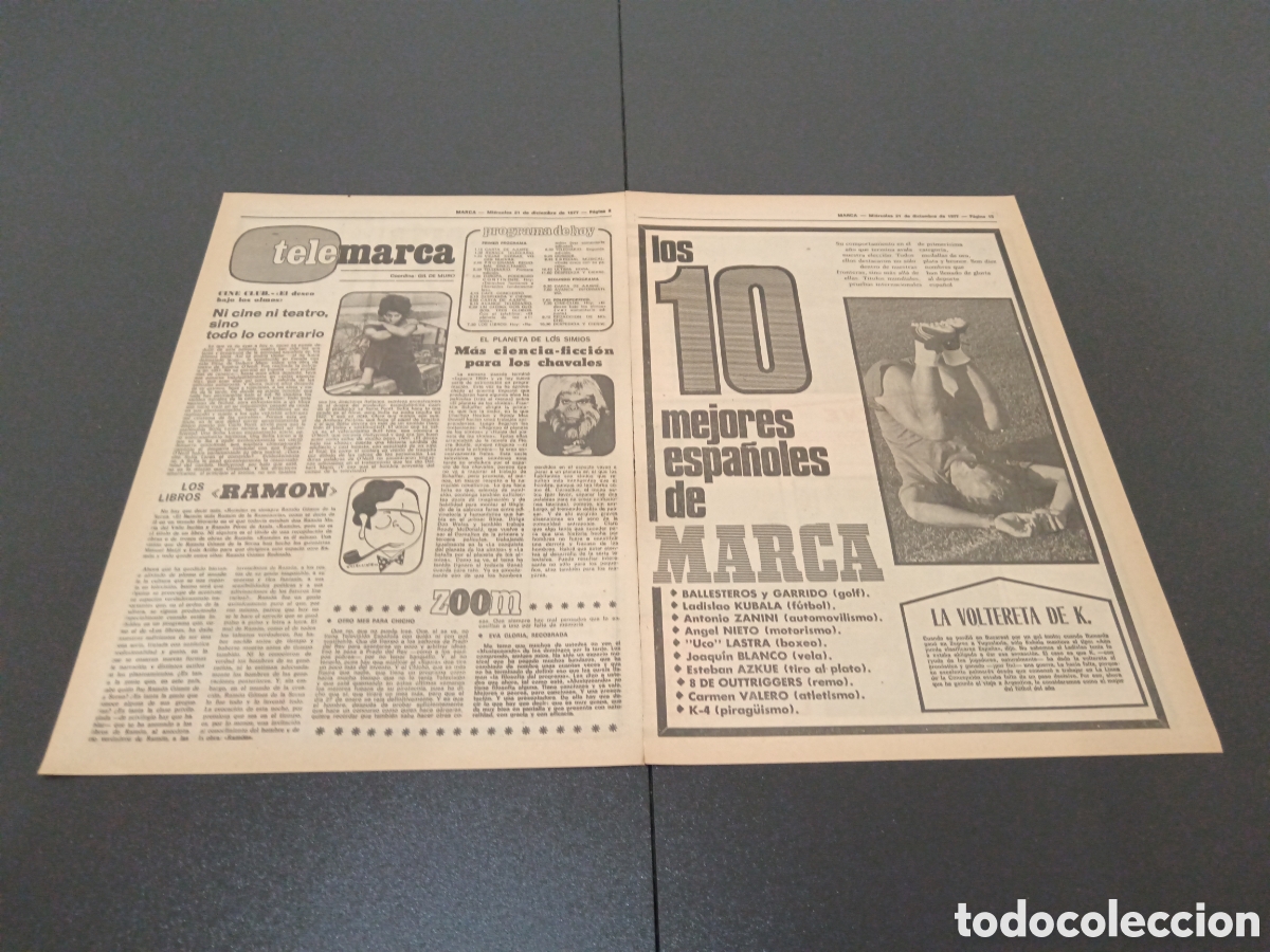 Coleccionismo deportivo: MARCA 21/12/1977 - Foto 2