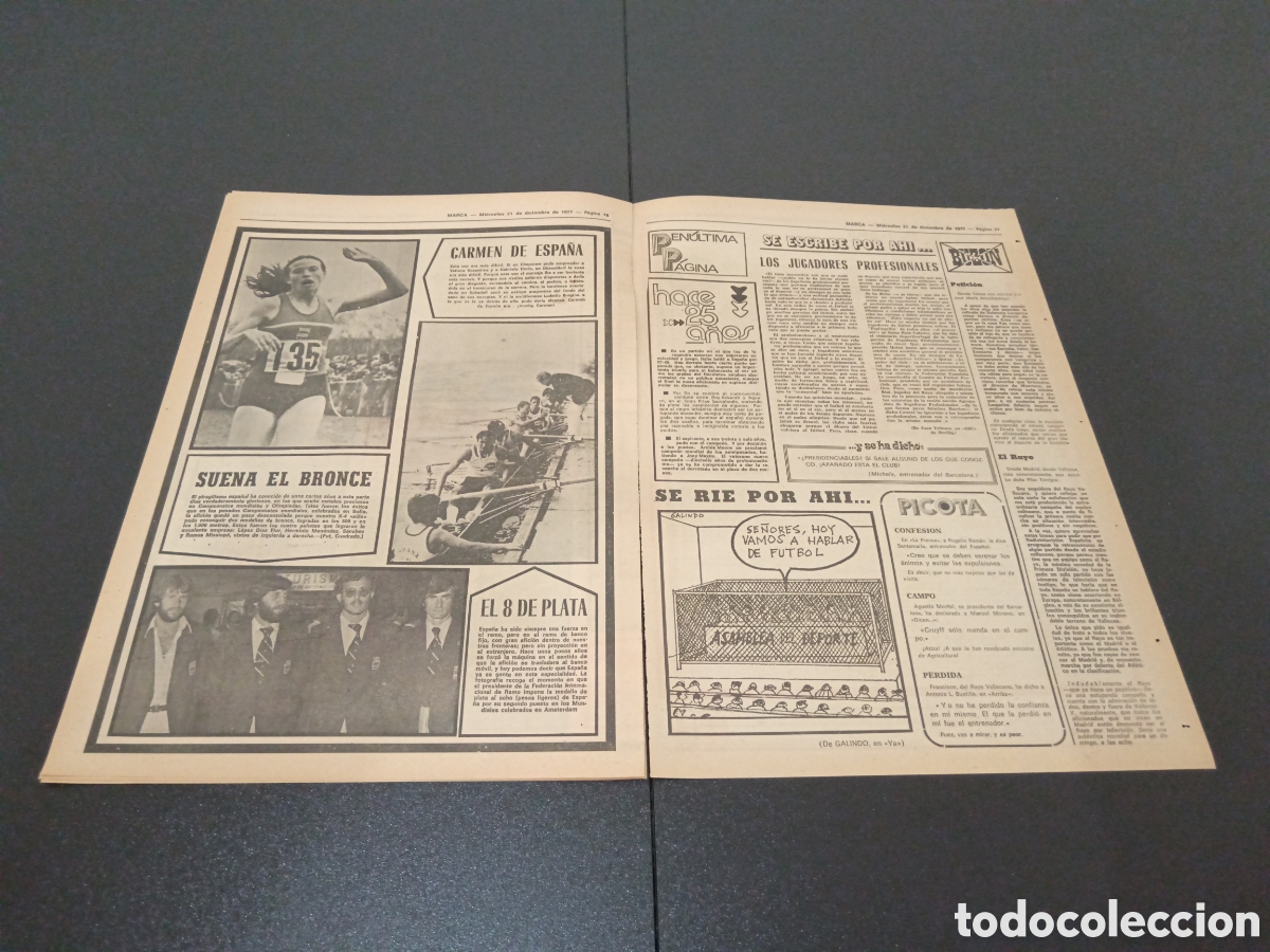 Coleccionismo deportivo: MARCA 21/12/1977 - Foto 4