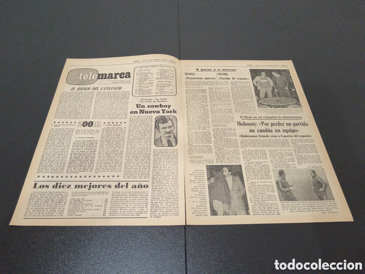 Coleccionismo deportivo: MARCA 22/12/1977 - Foto 2