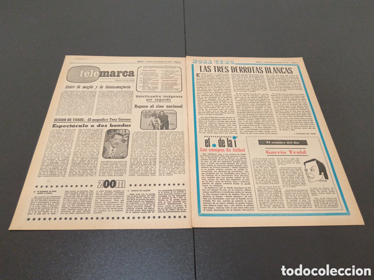 Coleccionismo deportivo: MARCA 23/12/1977 - Foto 2