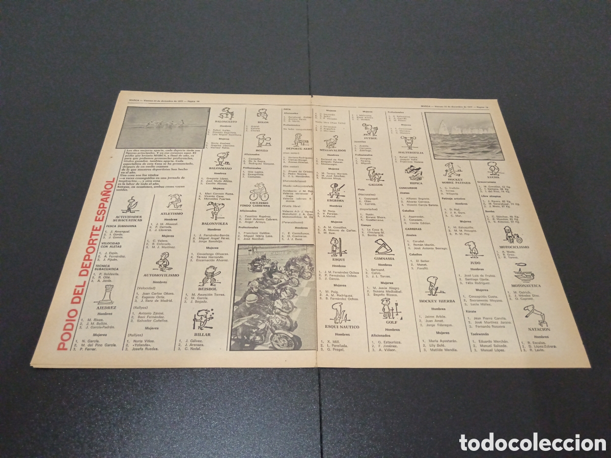 Coleccionismo deportivo: MARCA 23/12/1977 - Foto 7