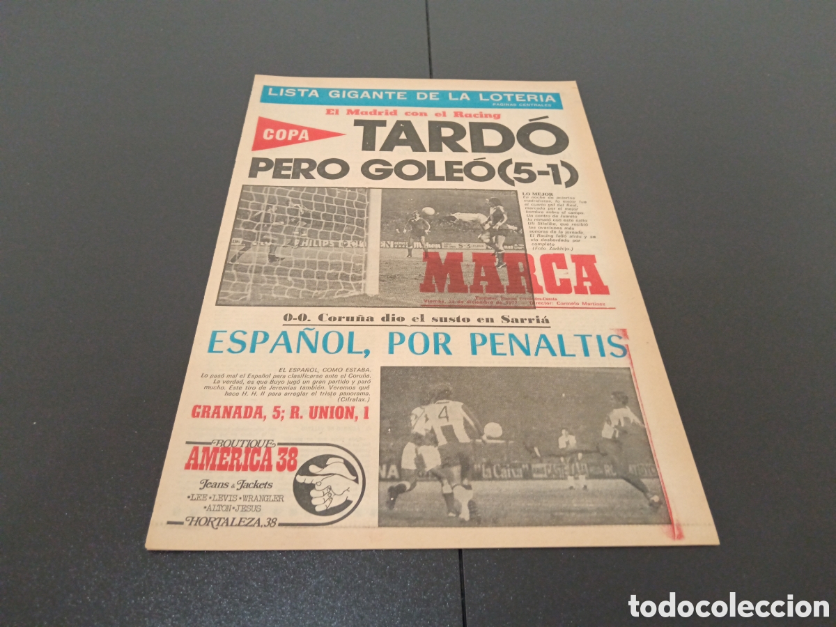 Coleccionismo deportivo: MARCA 23/12/1977 - Foto 1