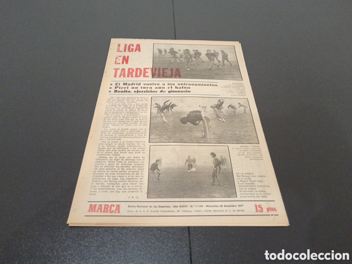 Coleccionismo deportivo: MARCA 28/12/1977 - Foto 6
