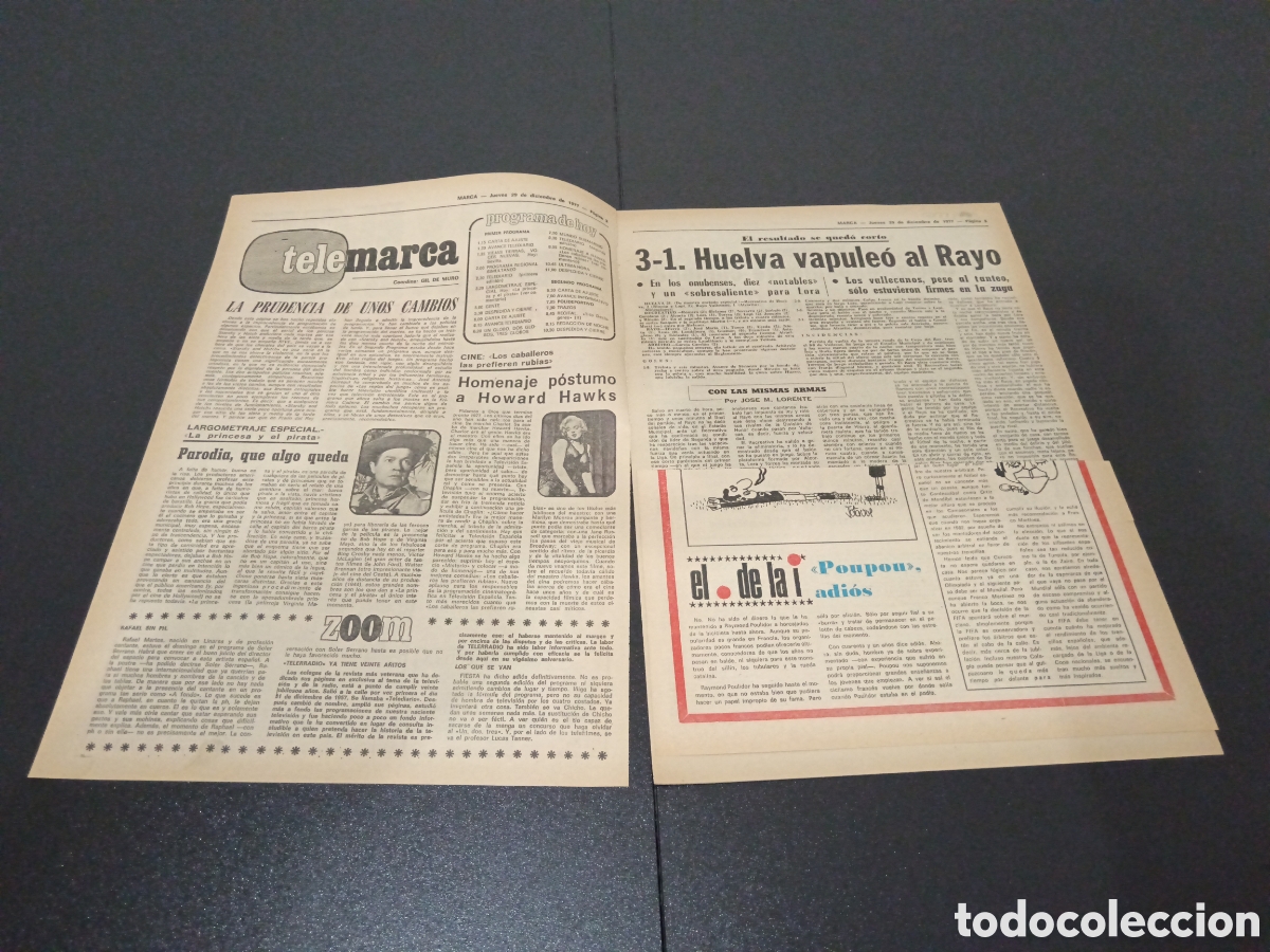 Coleccionismo deportivo: MARCA 29/12/1977 - Foto 2