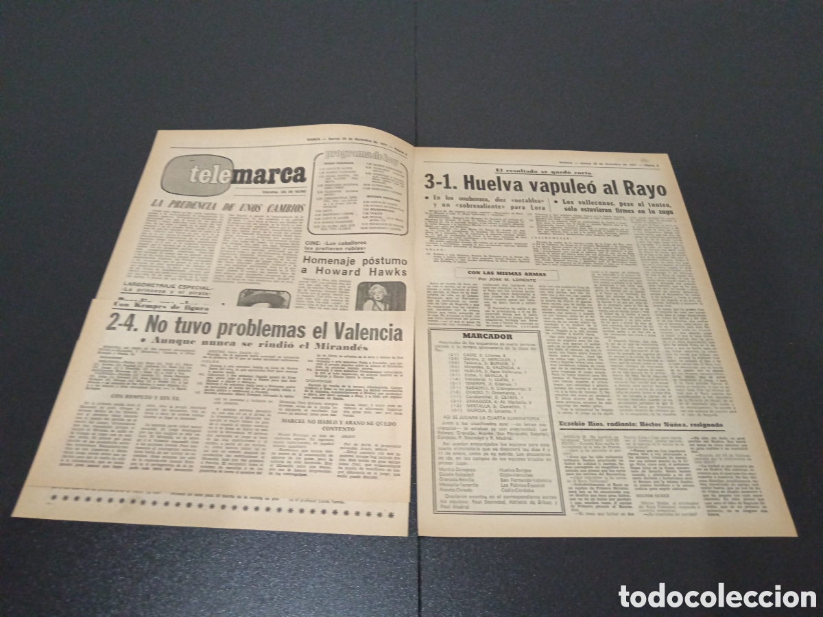 Coleccionismo deportivo: MARCA 29/12/1977 - Foto 4