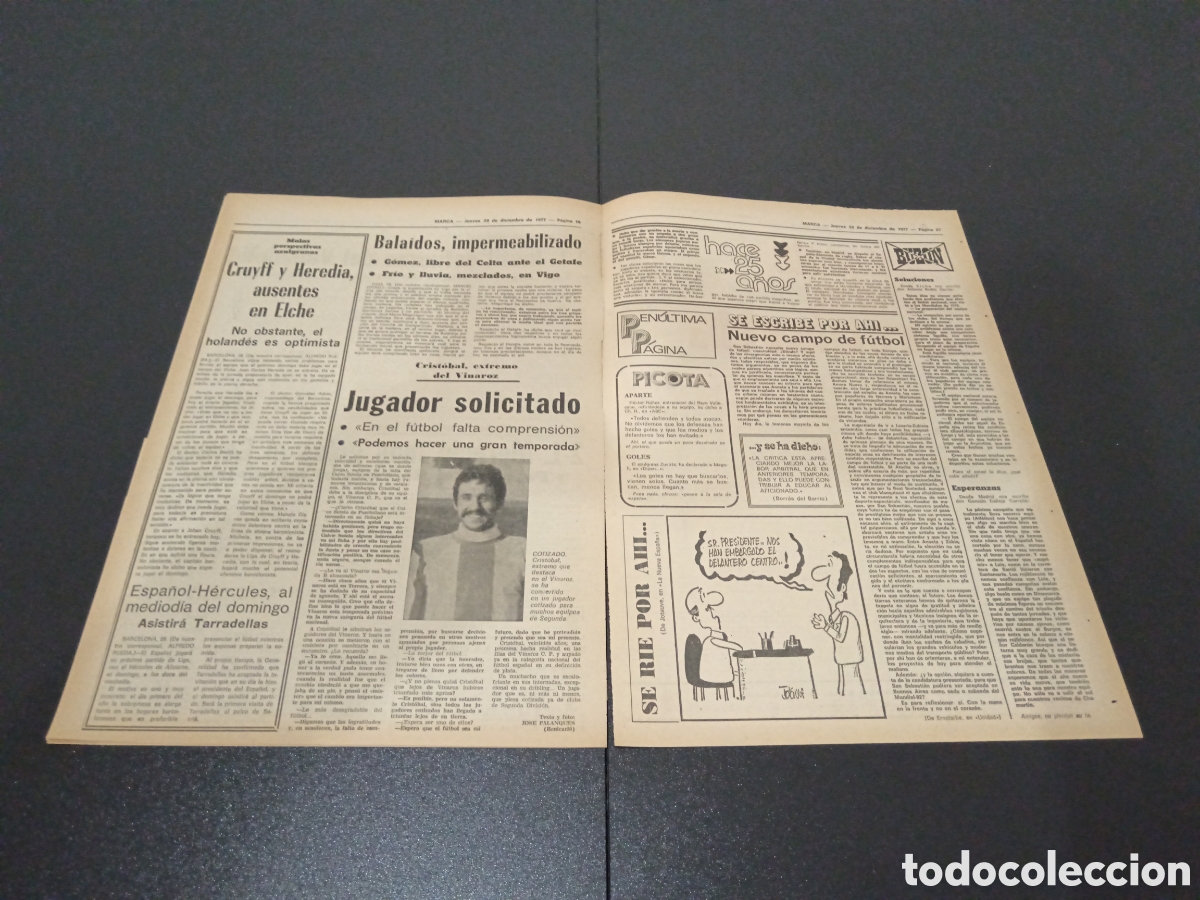 Coleccionismo deportivo: MARCA 29/12/1977 - Foto 7