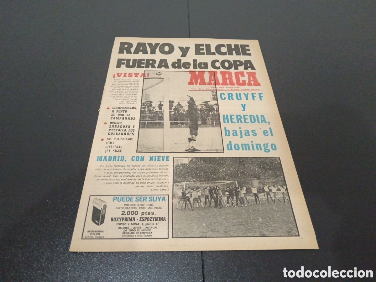 Coleccionismo deportivo: MARCA 29/12/1977 - Foto 1