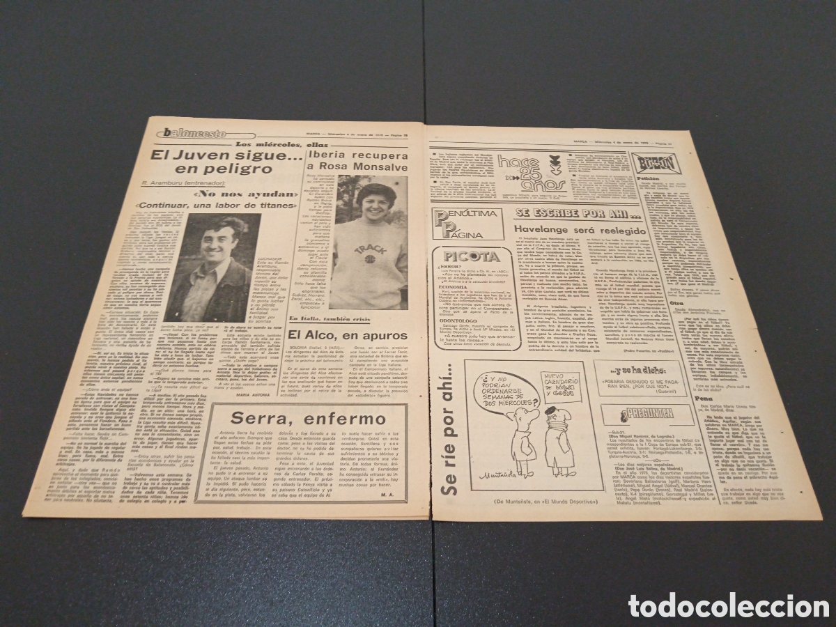 Coleccionismo deportivo: MARCA 04/01/1978 - Foto 4
