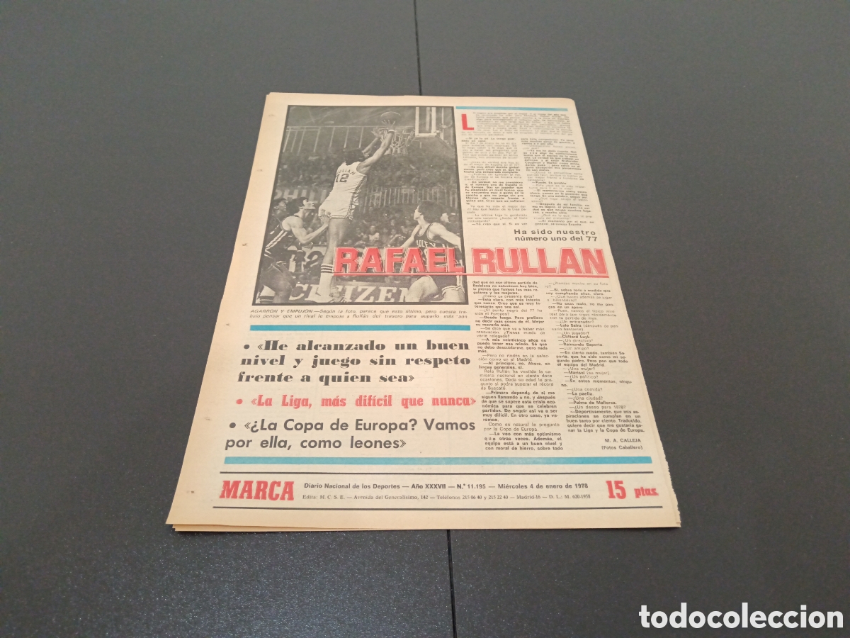 Coleccionismo deportivo: MARCA 04/01/1978 - Foto 5