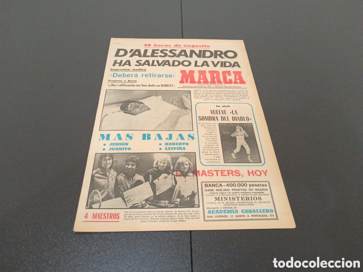 Coleccionismo deportivo: MARCA 04/01/1978 - Foto 1
