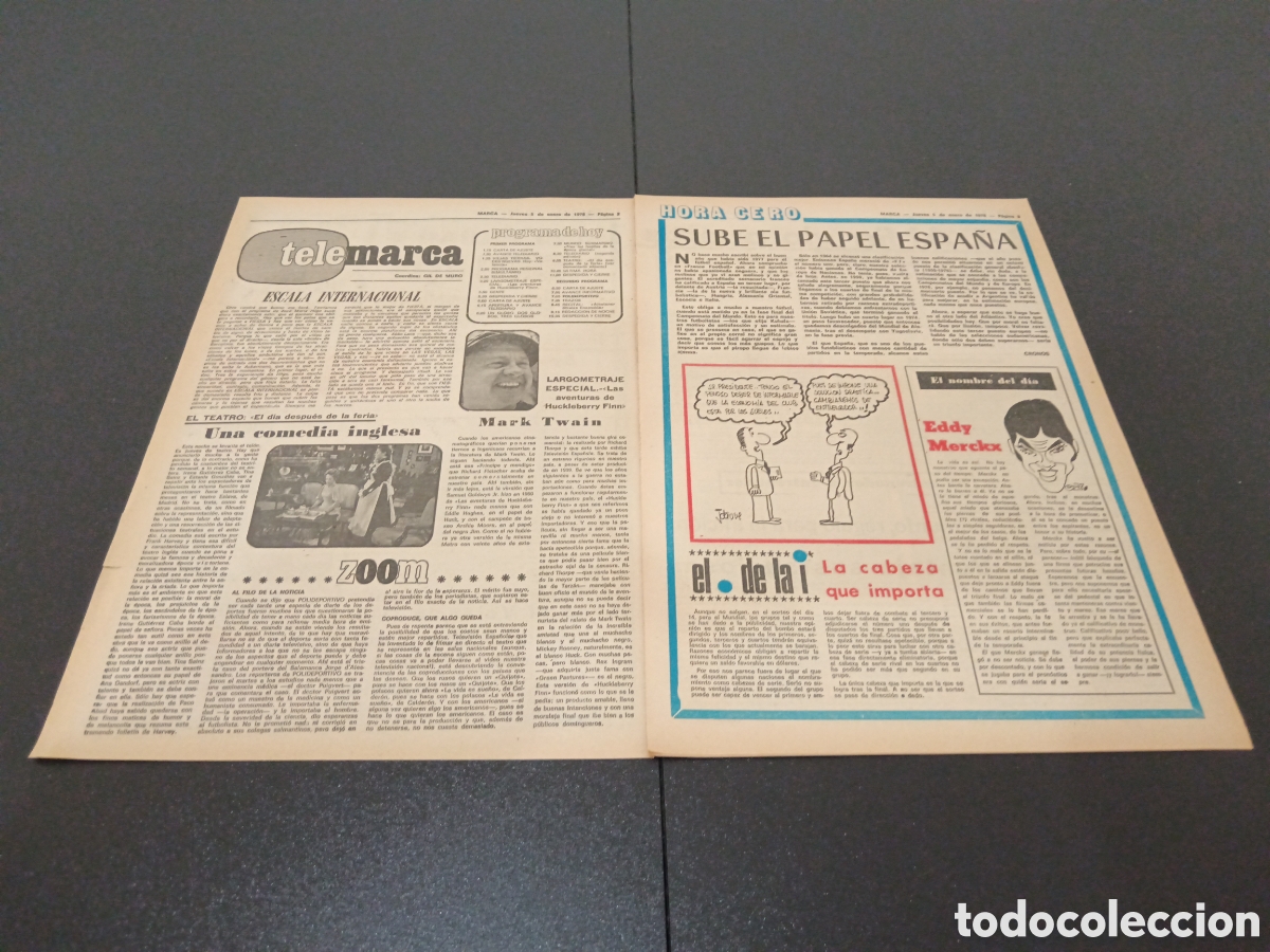 Coleccionismo deportivo: MARCA 05/01/1978 - Foto 2
