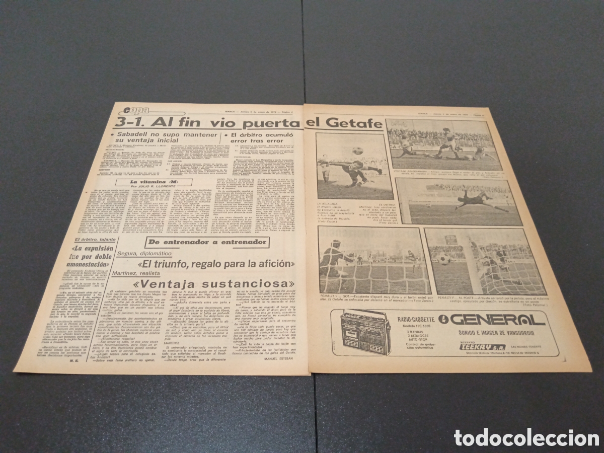 Coleccionismo deportivo: MARCA 05/01/1978 - Foto 3