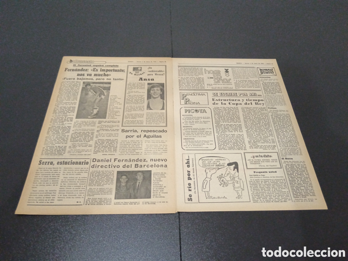 Coleccionismo deportivo: MARCA 05/01/1978 - Foto 7